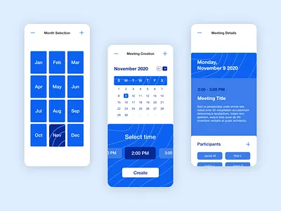 Calendar App animation app branding design icon minimal product design ui ux web
