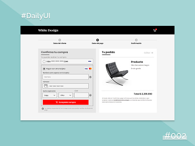 Daily UI #002- Credit card checkout checkout credit card dailyui design flat ui design