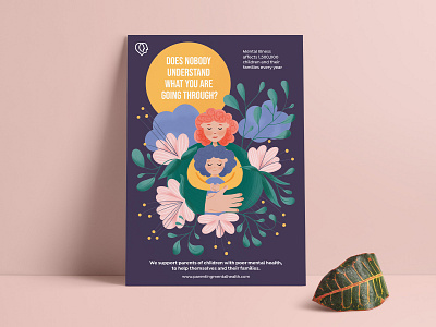 Parenting Mental Health Poster Illustration branding children illustrations digital art digitalart illustration mental health mental health awareness parenting visual storytelling