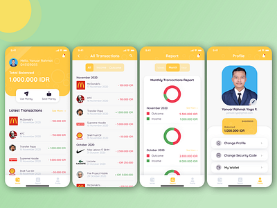 Cuan Saver App finance mobile app mobile app design mobile ui personalwallet ui uiuxdesign uiuxindonesia ux wallet