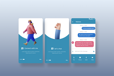 Let's chat #Design colorful creative design design illustration ui