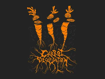 Carrot Decapitation cattle decapitation digital ink heavy metal heavy metal art illustration illustration digital ipadproart lettering metal logo metal music procreate vegan vegan art