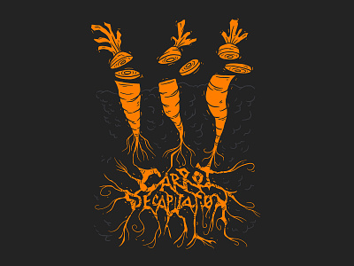 Carrot Decapitation cattle decapitation digital ink heavy metal heavy metal art illustration illustration digital ipadproart lettering metal logo metal music procreate vegan vegan art