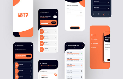 IELTS7BAND App app band score band score design icon ielts logo minimal typography ui ux vector