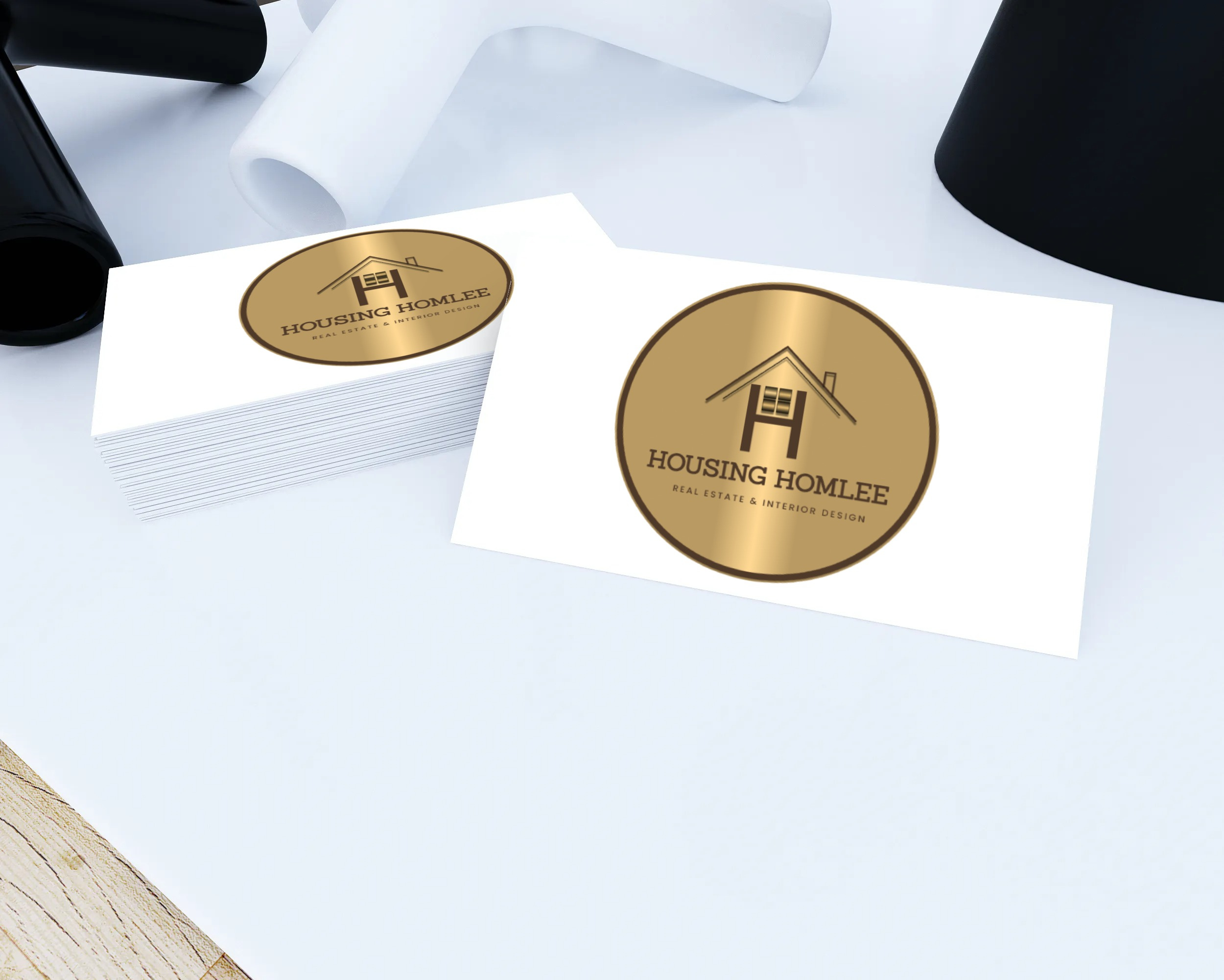Example of Housing_HomLee Real Estate Logo design