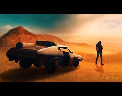 Mad Max Illustration art artist artwork background concept concept art digital art digital background digital painting draw drawing fan art illustration art illustration digital illustrations illustrator mad max photoshop visual development