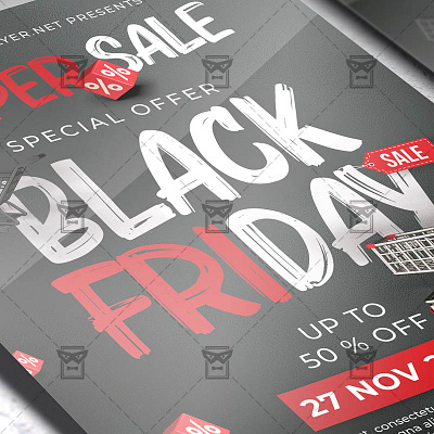 Black Friday - Flyer PSD Template black friday black friday deal black friday flyer black friday offer black friday sale discount sale flyer