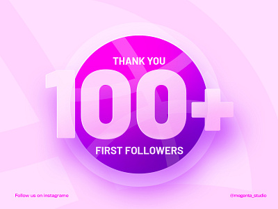 First 100 Followers😊 100 app design branding design dribbble best shot dribble shot followers graphic graphic design icon illustration landing page logo logo design minimal minimalist typography ui design