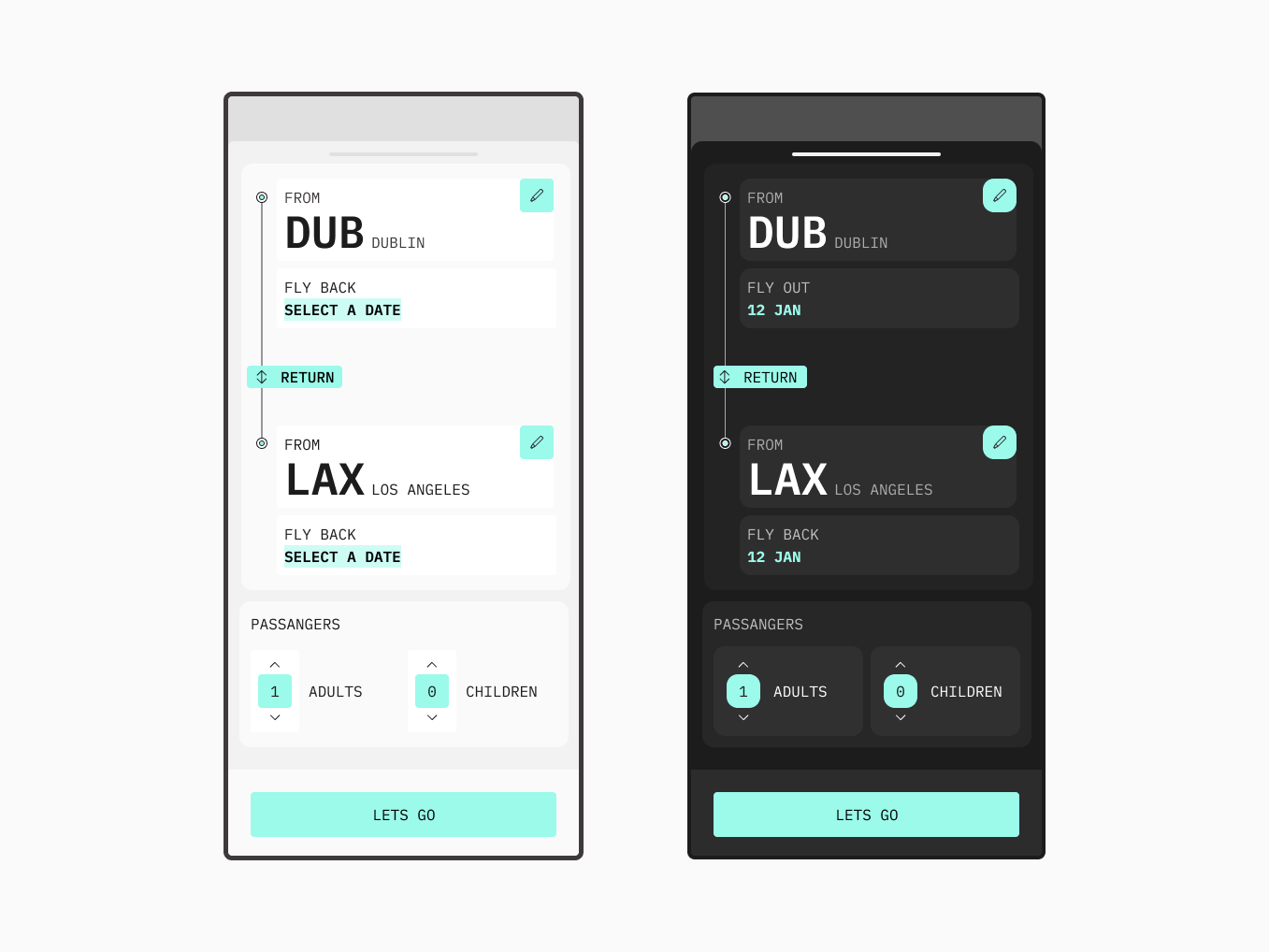 Example of Spéir Air. Dark mode or light mode?