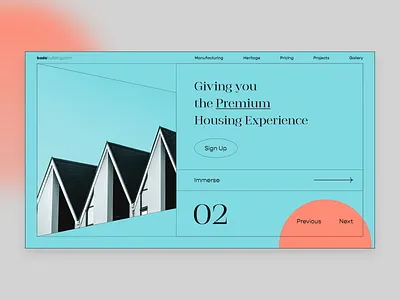 Landing Page for Constructors aesthetic clean landing page mobile ui mobile website ui web design