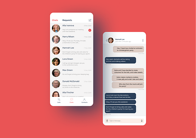 Chat Application app app design application application design chat chat app chatbot chatting design message message app messages messaging messaging app messenger ui ui ux ui design uidesign uiux