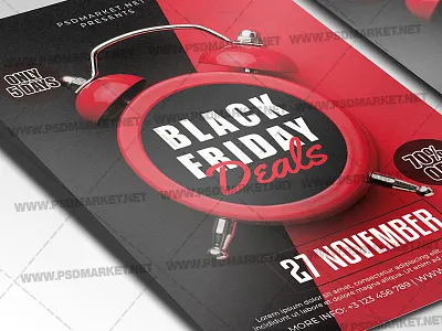Black Friday Deals Template - Flyer PSD black friday black friday deal black friday offer black friday sale discount sale flyer