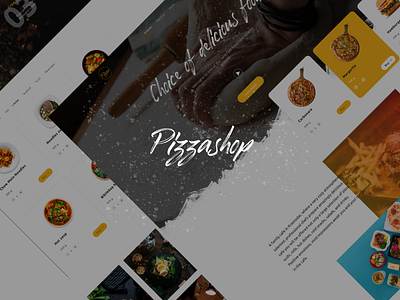 Pizzeria landing page food inspiration landing landingpage pizzeria ui uidesign uikit uiux ux web webdesign website