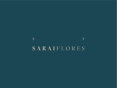 Saraí Flores Logo brand development branding branding agency design graphic design lettering logo logo design logo designs logodesign logotype type typography vector website