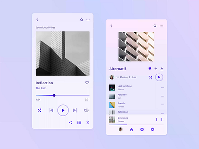 Music Player app dark mode design gradient graphic design mobile music music app music player player spotify ui ux