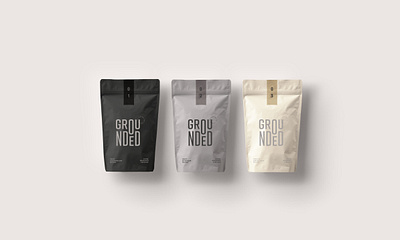 Grounded Coffee Packaging Concept brand development branding coffee coffee brand coffee branding coffee packaging design graphic design logo logo design logo mark packaging packaging concept packaging design type typography