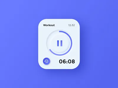 DailyUI #14 - Apple Watch Timer apple watch colors daily 100 challenge daily ui design minimalism neumorphism ui