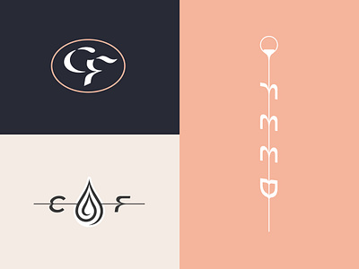 Coffee Feed - Supporting Marks branding coffee design drip drop espresso icon logo pour type typography