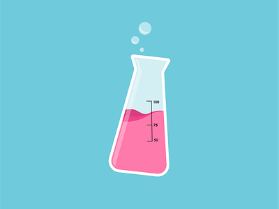 Testing is the process design flat flat illustration illustration lab logo test tube testing vector