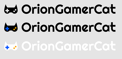 Branding - OrionGamerCat branding design flat logo minimal