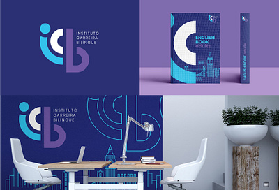 ICB Idiomas | Visual Identity branding clean cute design happy language school logo visual identity