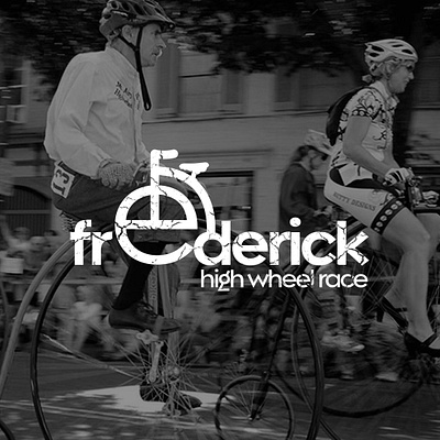 Frederick High Wheel Race Logo Concept branding design illustration illustration design illustrator minimal vector