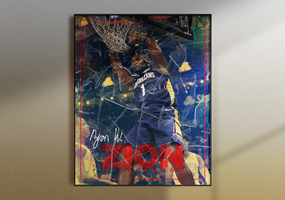 Zion Williamson | Poster Design basketball basketball design duke new orleans new orleans pelicans pelicans photoshop poster poster art poster design sports sports design zion zion williamson