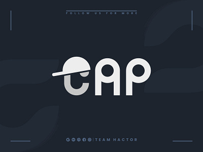 Cap Logo Design Concept | Team Hactor brand identity branding cap design cap logo conceptual logo logo animation logo concept logo design branding logo designer logo mark logo story logodesign logomark logos logotype print team hactor teamhactor technology ui