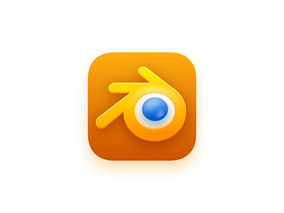 Blender, icon for macOS big sur blender branding design icon logo macos redesign ui vector