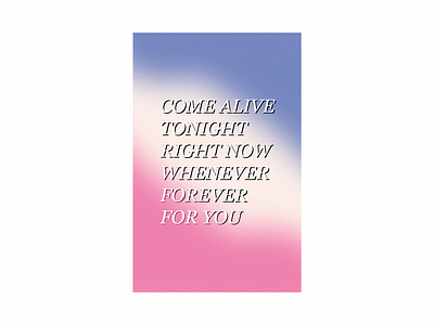 come alive design illustration poster