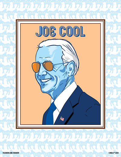 joe cool branding illustration political vector