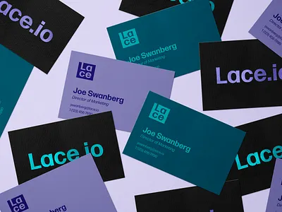 Business Card Mockup for Lace brand design brand identity branding business card foil graphic design graphic design logo logo design minimal photoshop purple teal typography