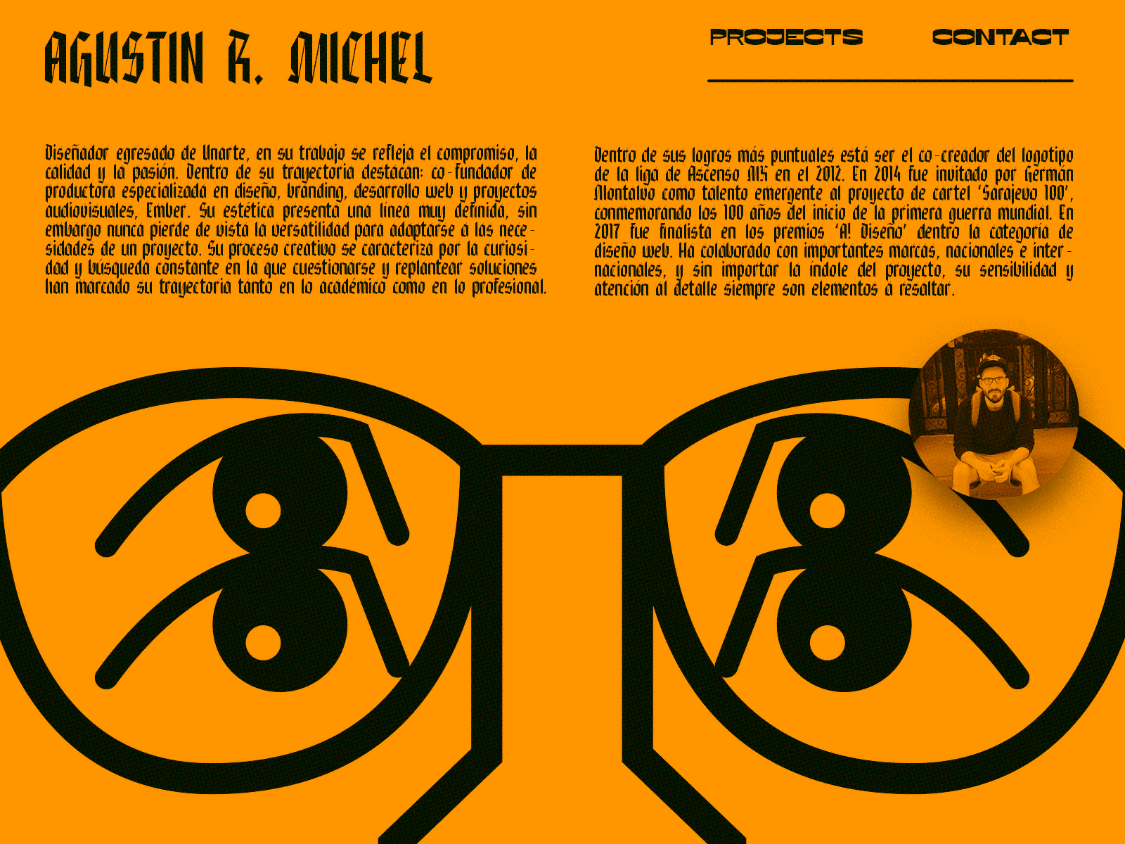 Personal brand with .ME / Agustin R. Michel .me brand brand identity branding color colors design dribbble dribbble playoff dribbbleplayoff landing page landingpage me personal branding playoff portrait web web design webdesign webpage