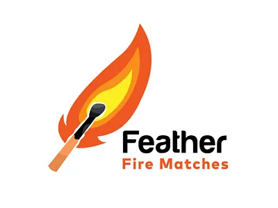 Feather fire matches brand branding designlogo graphicdesign graphicdesigner graphics illustrator logo logodesign logodesigner logodesigns logodesinger logoinspiration logoinspirations logologo logomaker logomark logos logotip logotype