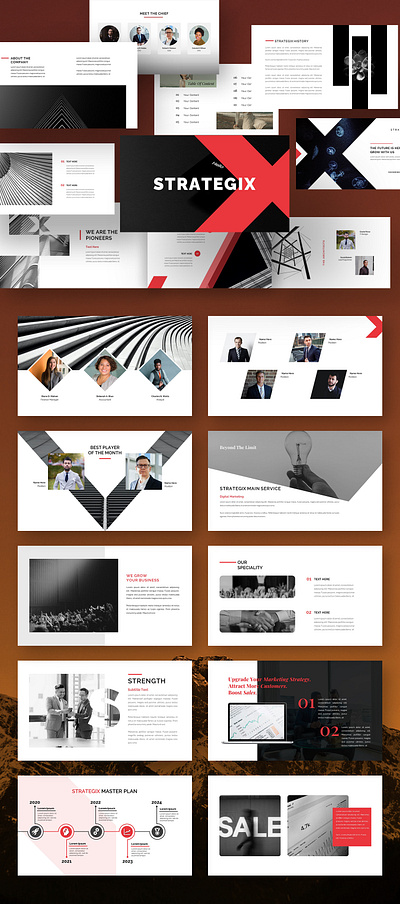 [FREE] Strategix Business Presentation Template branding business corporate creative design marketing multipurpose powerpoint presentation presentation design