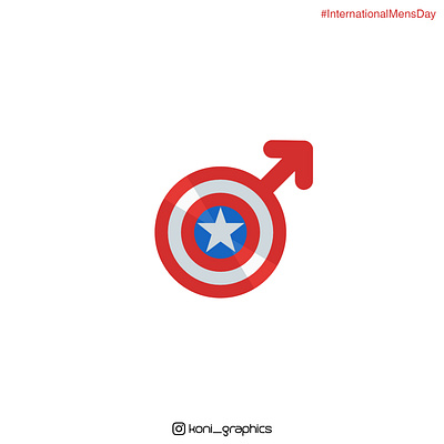 International Men's Day america avengers captain chris creative day design evans graphics international koni logo mens minimal