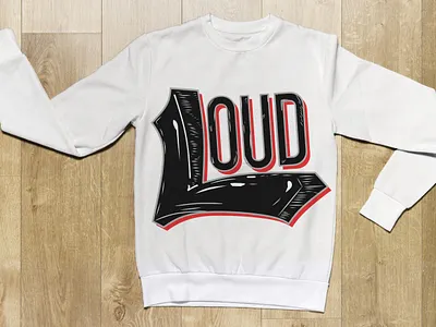 LOUD brand identity clothing concept design fashion brand illustration illustrator logo typography vector