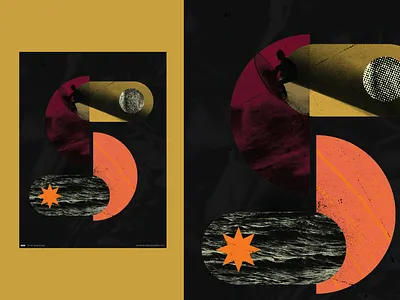 Poster 829 art collage color design digital everyday everydays illustration letter poster s surf texture type typography vector