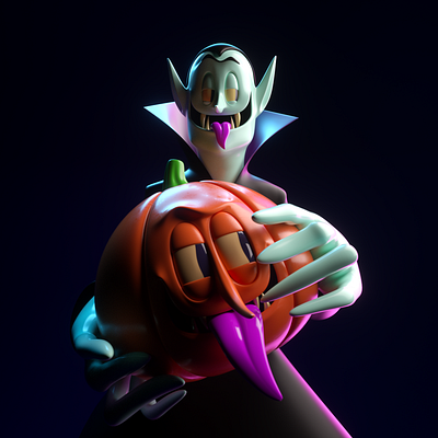 DRACULA 3d c4d character dracula illustration octane persona render vector