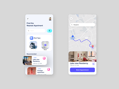 Housing App android branding design gradient ios mobile mobile app design product design typogaphy ui design user interface uxdesign