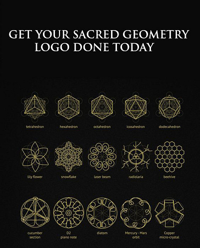 Sacred creative logo logo design sacred sacredgeometry