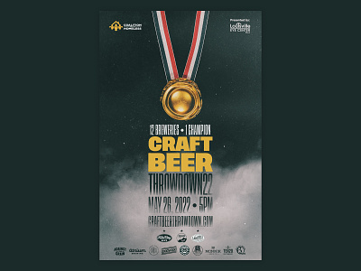 Craft Beer Throwdown 2022 beer cans charity homelessness louisville poster throwdown