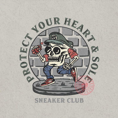 Heart & Sole Illustration apparelbrand artwork badgedesign badges clothingdesign design art designwork illustration skull art streetwear