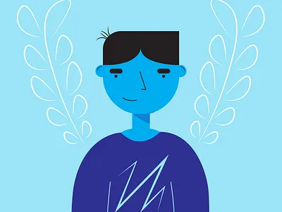 Flat Character Illustration Male character illustration design flat illustration minimal vector