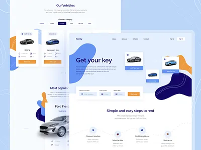 Car rental website abstract booking car clean concept figma landingpage minimalism pattern rent rental rental car typography ui uidesign uxui vehicle webdesign website website design