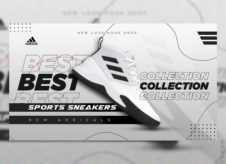 Adidas Shoe Poster by Yash on Dribbble
