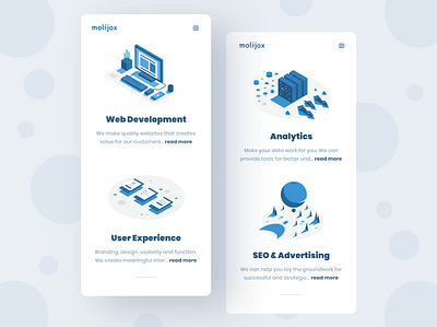 Services agency analytics illustration ui ux web website