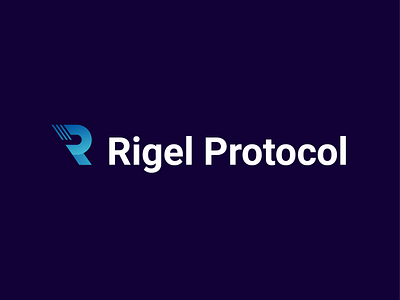 Rigel Protocol Logo blockchain brand identity cryptocurrency defi logo logo design logodesign r letter logo