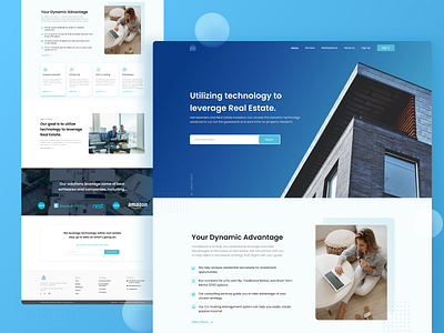 Dynamic Home Real Estate Landing Page dynamic landing page properties property property search realestate rent webapp website design websiteui