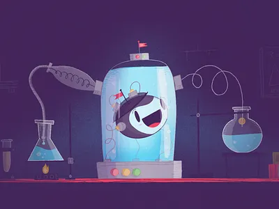 Creating Dot... character create lab labs science scientist test tube